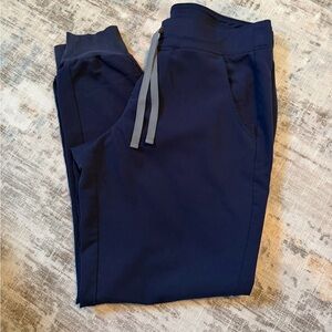 FIGS Zamora Jogger Scrub Pants Womens Size M navy
